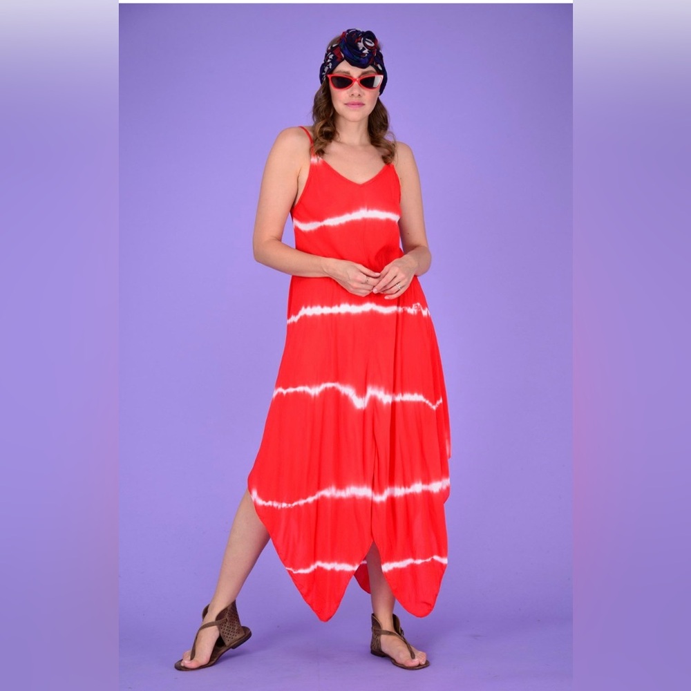 Shore Drive HI-LO Kaftan dress Boho Plus Size 3X Caftan Tunic Dress Swim Coverup